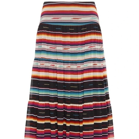 Lauren Ralph Lauren Striped Crinkle Georgette Skirt SZ 2P NEW - Picture 3 of 12